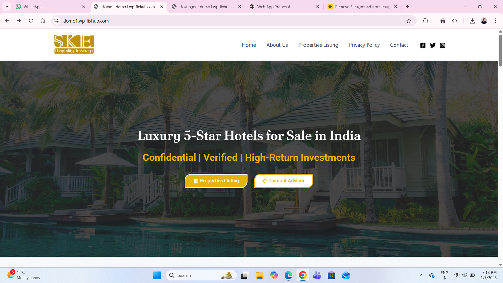 Hotel Sale India – Hotel Booking &amp;amp; Travel Website Design (WordPress)